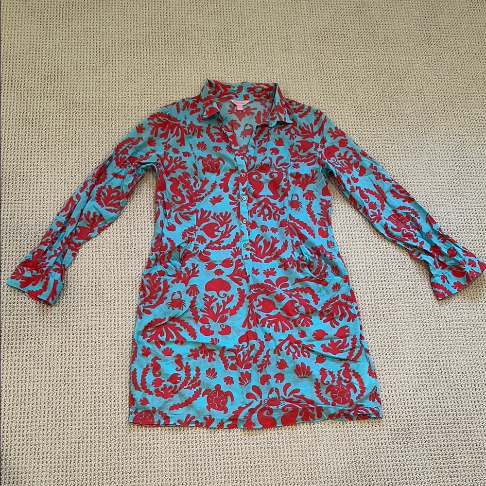 Lilly Pulitzer Tunic or Cover Up- Size Medium